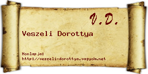 Veszeli Dorottya névjegykártya